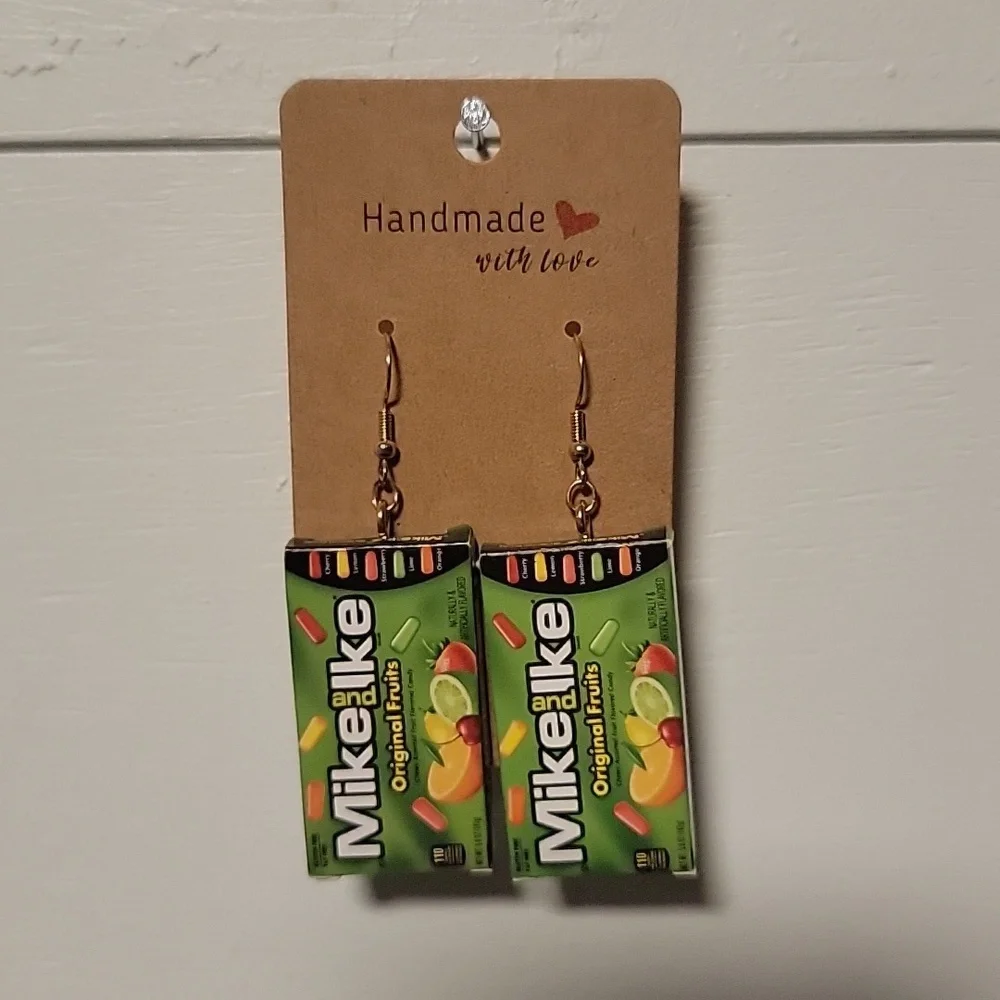 Handmade "Mike&Ike" Earrings - Picture 1 of 2